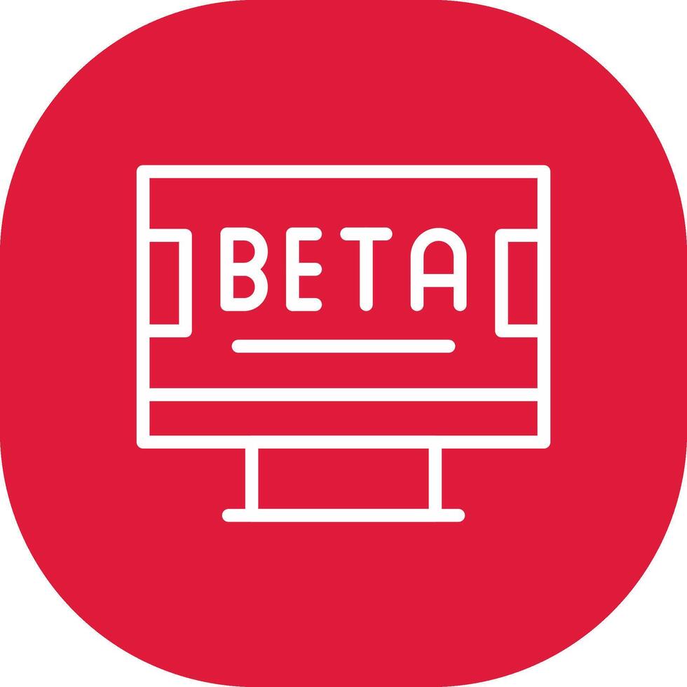 Beta kreativ Symbol Design vektor