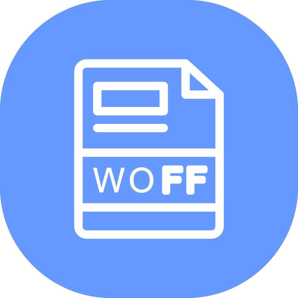 woff kreativ Symbol Design vektor