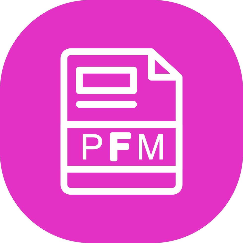 pfm kreativ ikon design vektor