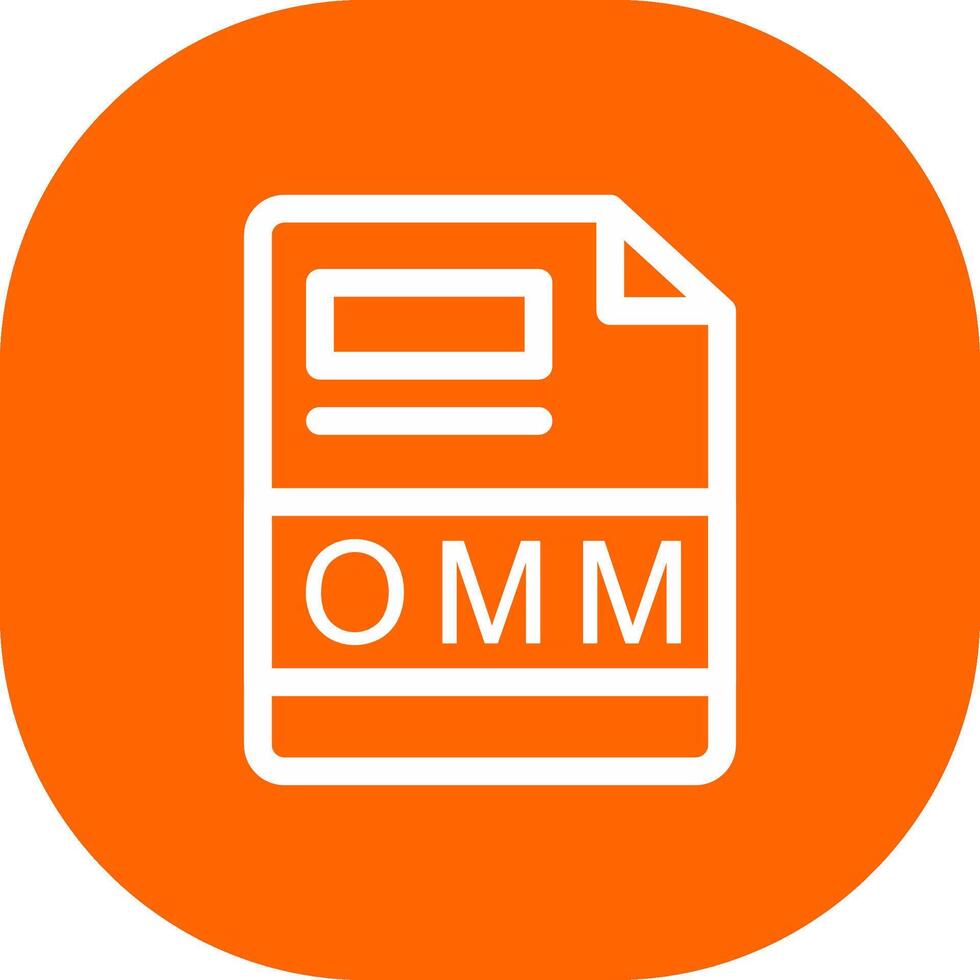 omm kreativ Symbol Design vektor