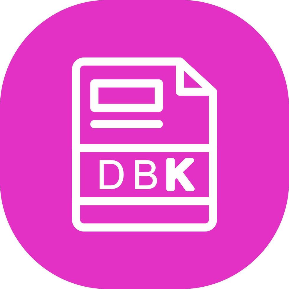 dbk kreativ ikon design vektor