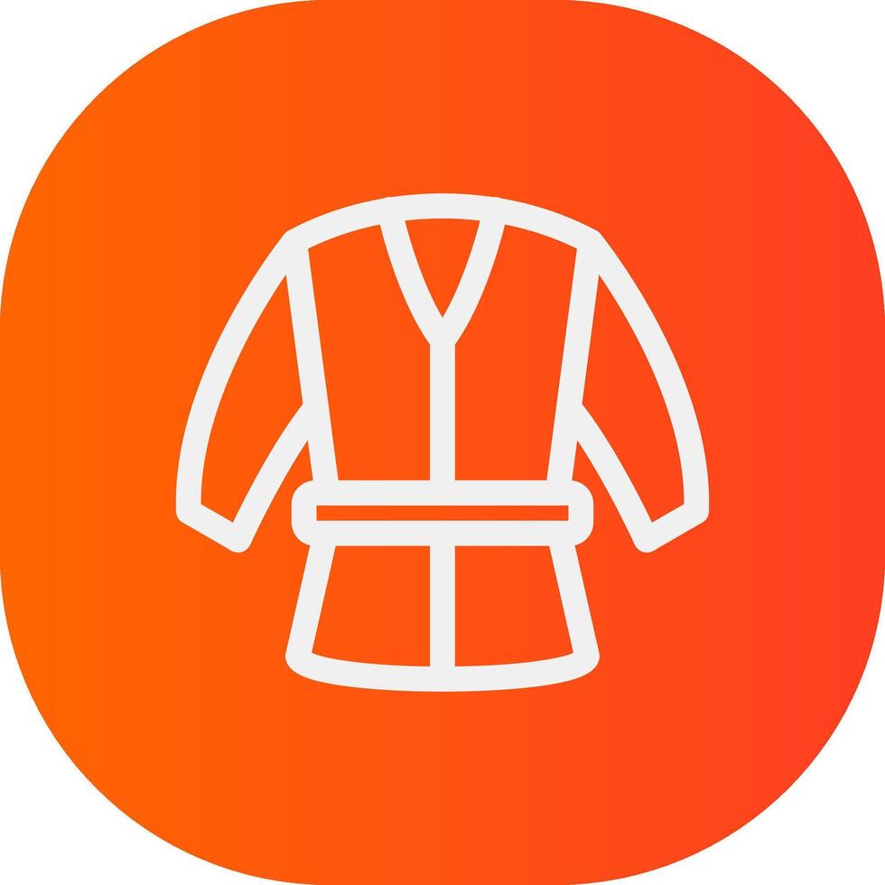 Kimono kreatives Icon-Design vektor