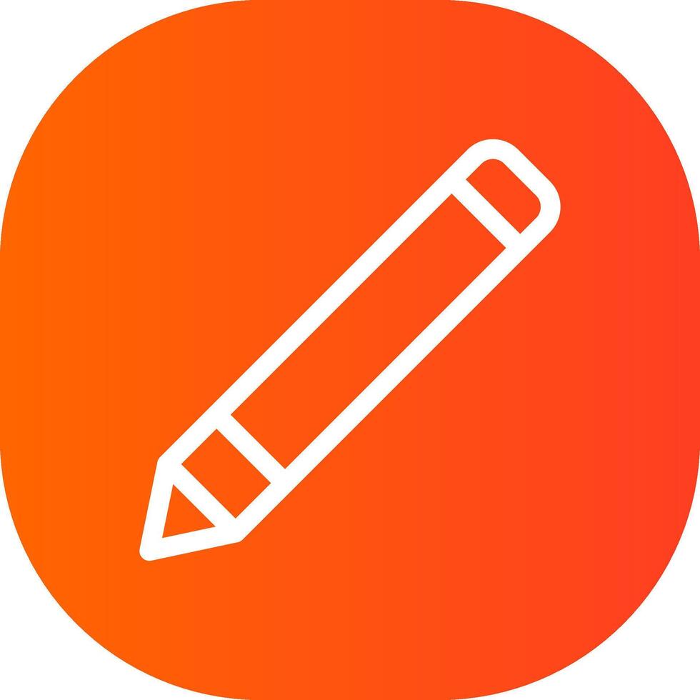 kreatives Icon-Design mit Bleistift vektor