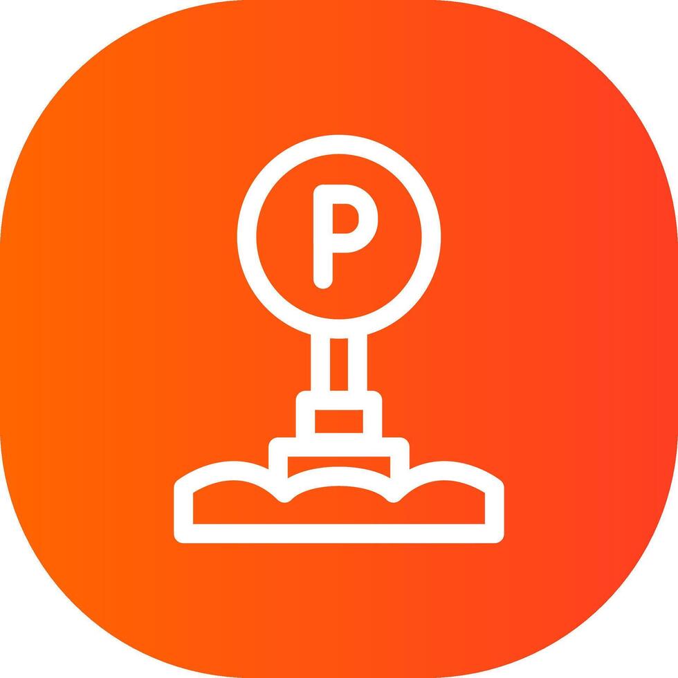 Parkschild kreatives Icon-Design vektor