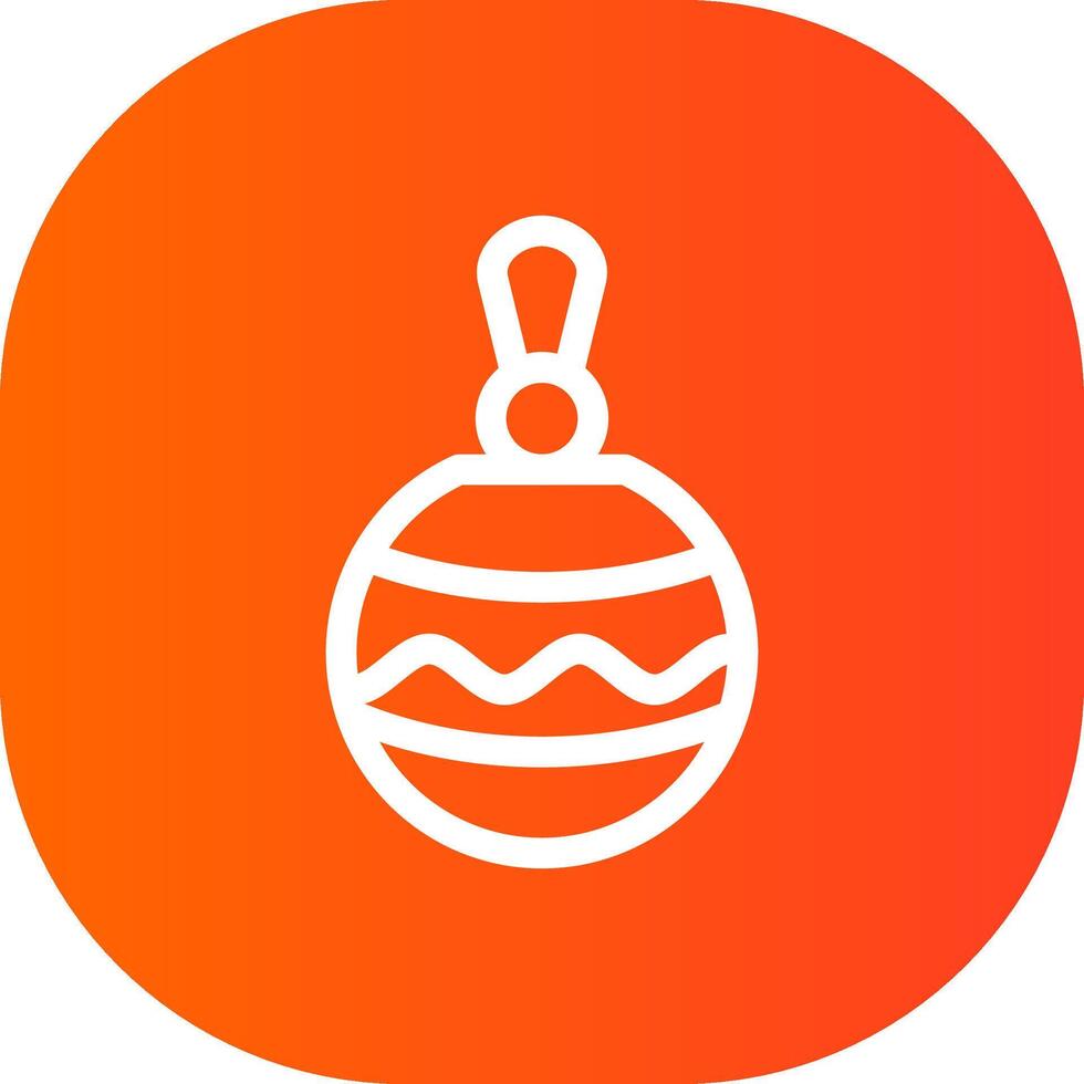 Christbaumkugel kreatives Icon-Design vektor