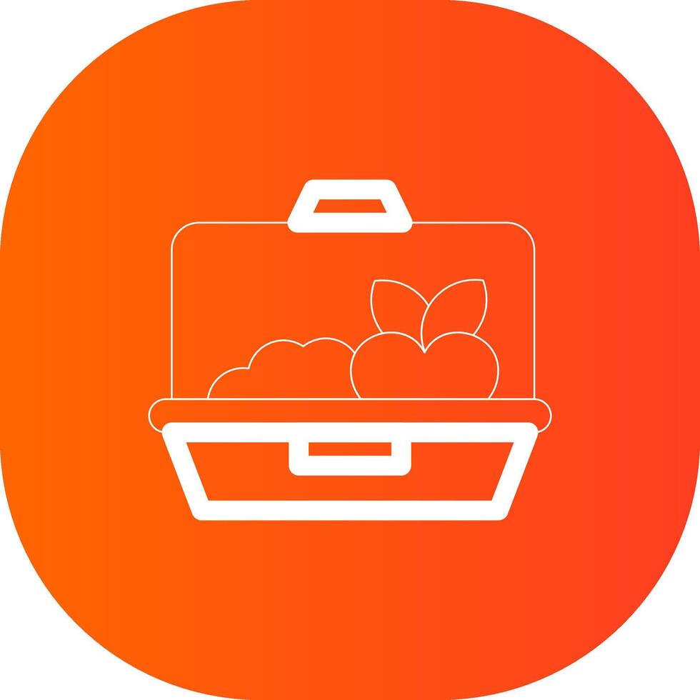 Lunchbox kreatives Icon-Design vektor