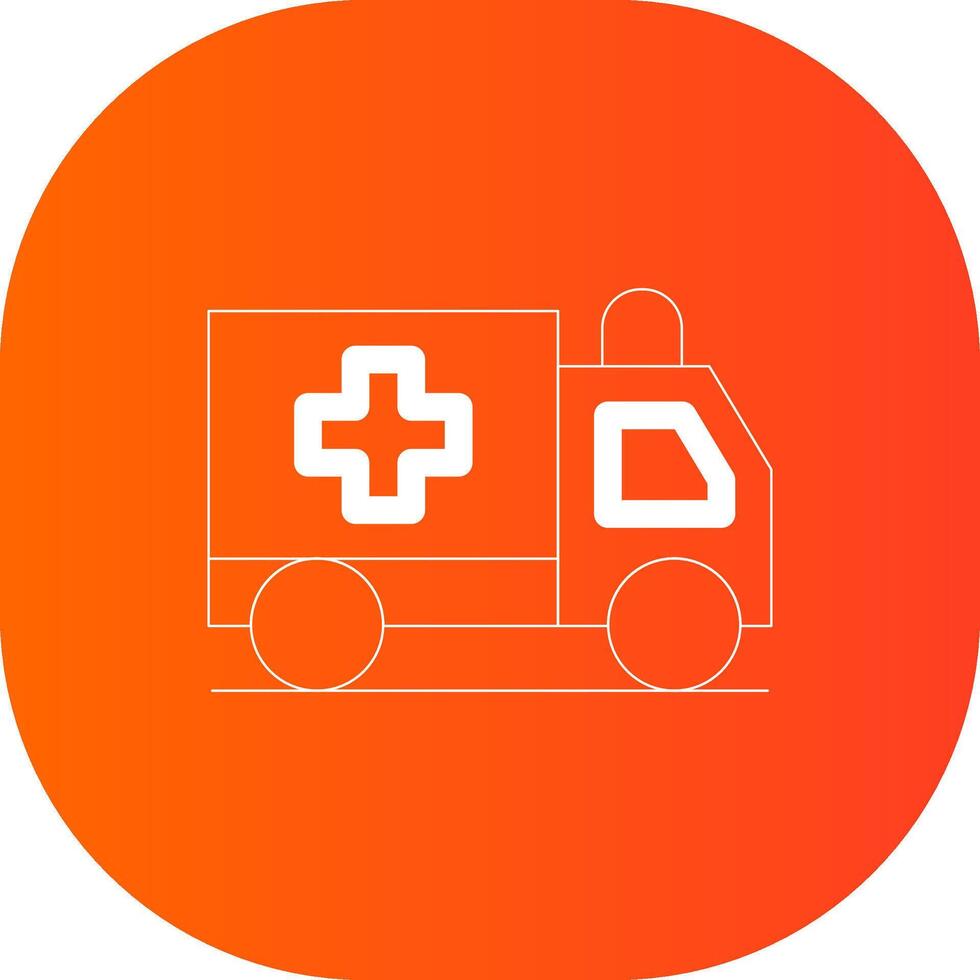 ambulans kreativ ikon design vektor