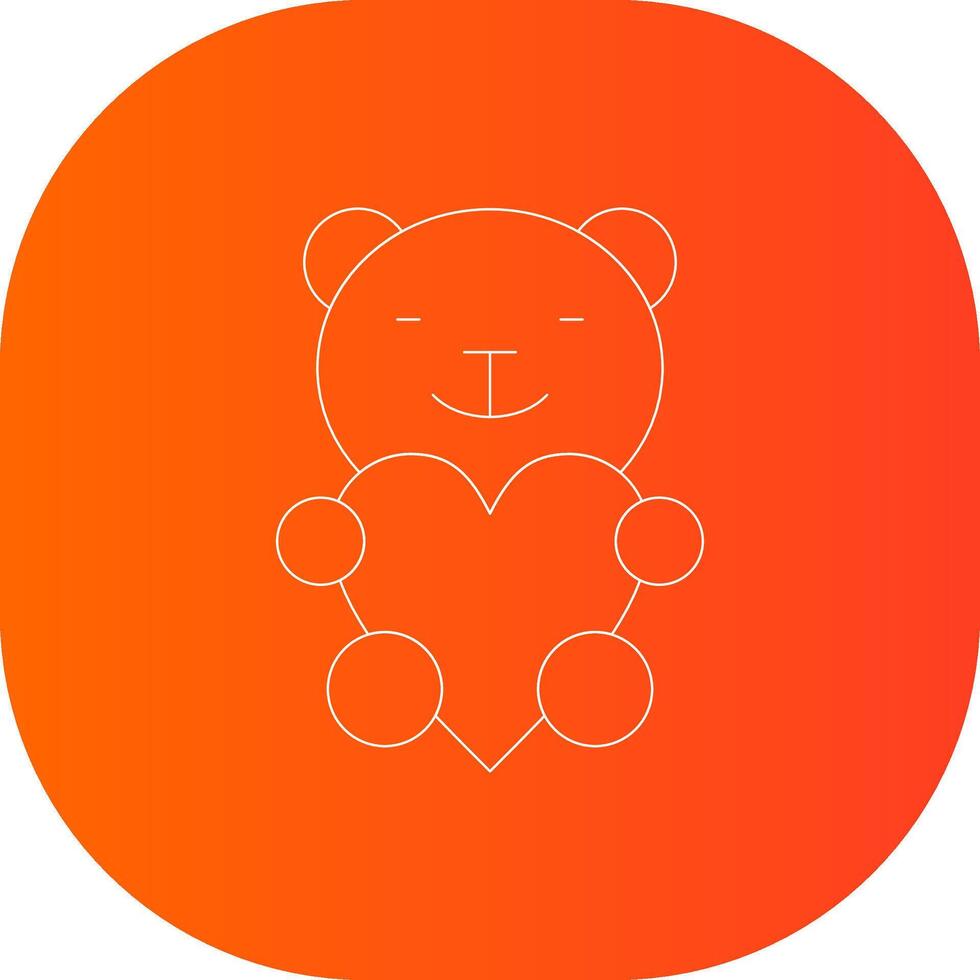 Bär kreatives Icon-Design vektor