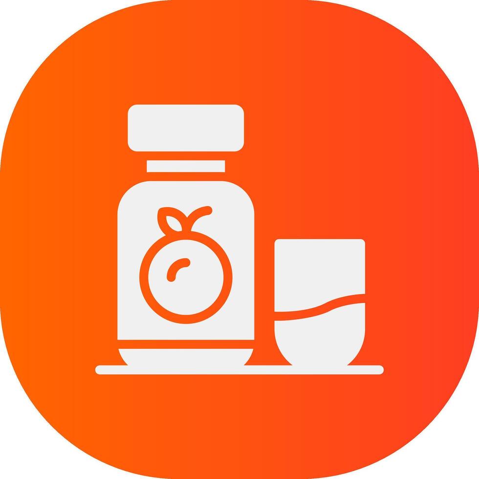 Orangensaft kreatives Icon-Design vektor