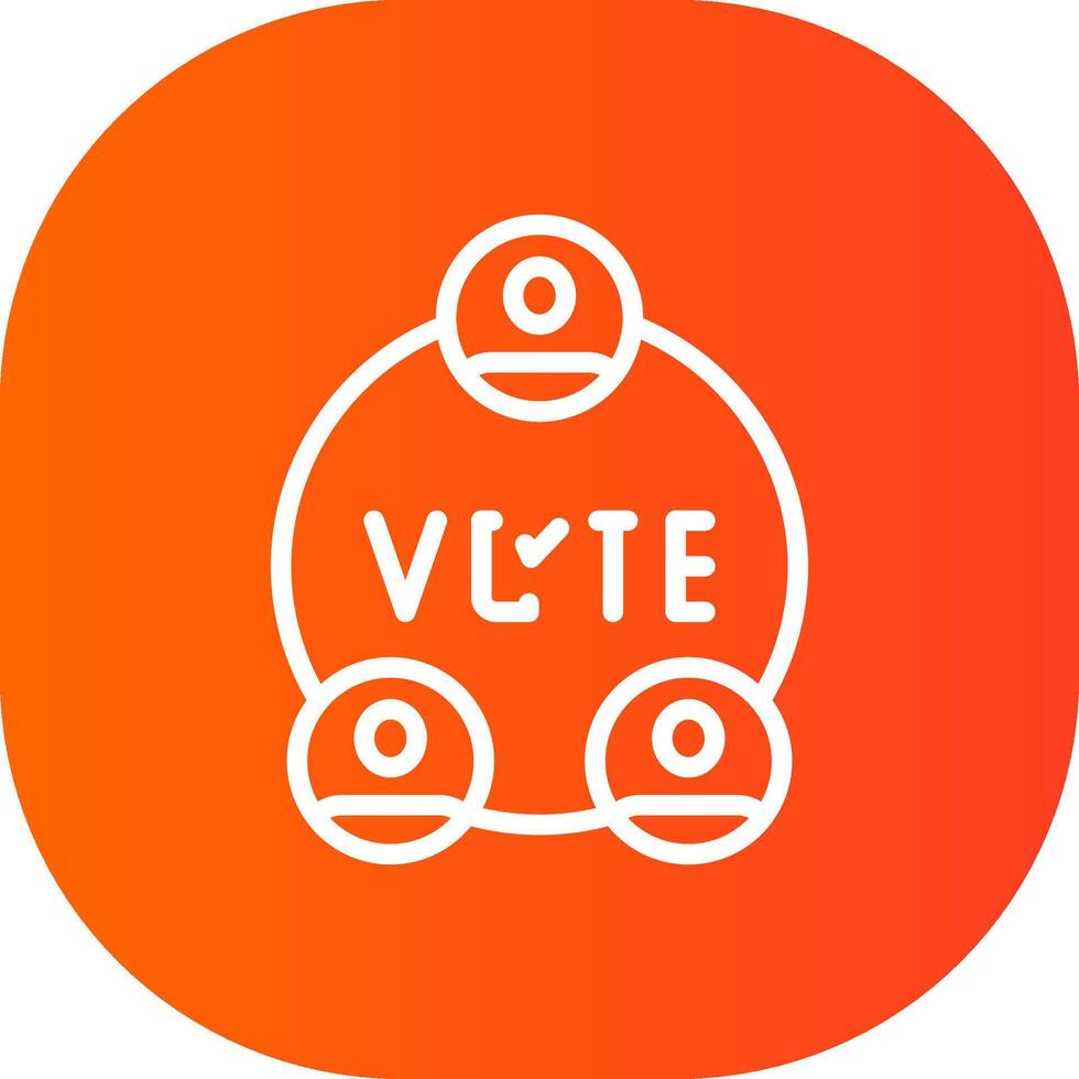 Wahlen kreatives Icon-Design vektor