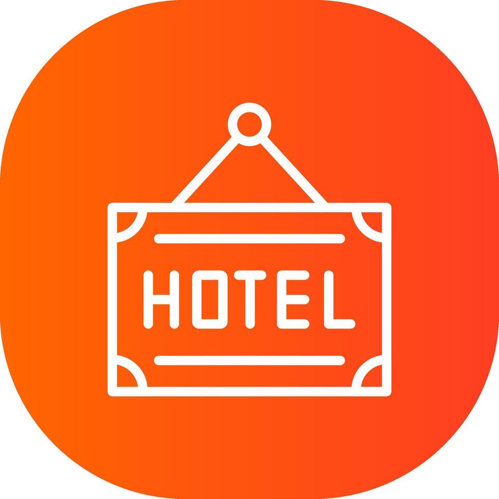 hotell kreativ ikon design vektor