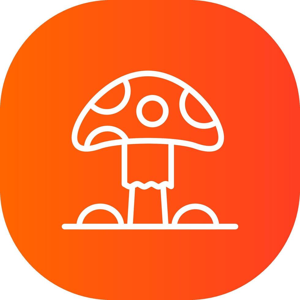 Pilz kreatives Icon-Design vektor