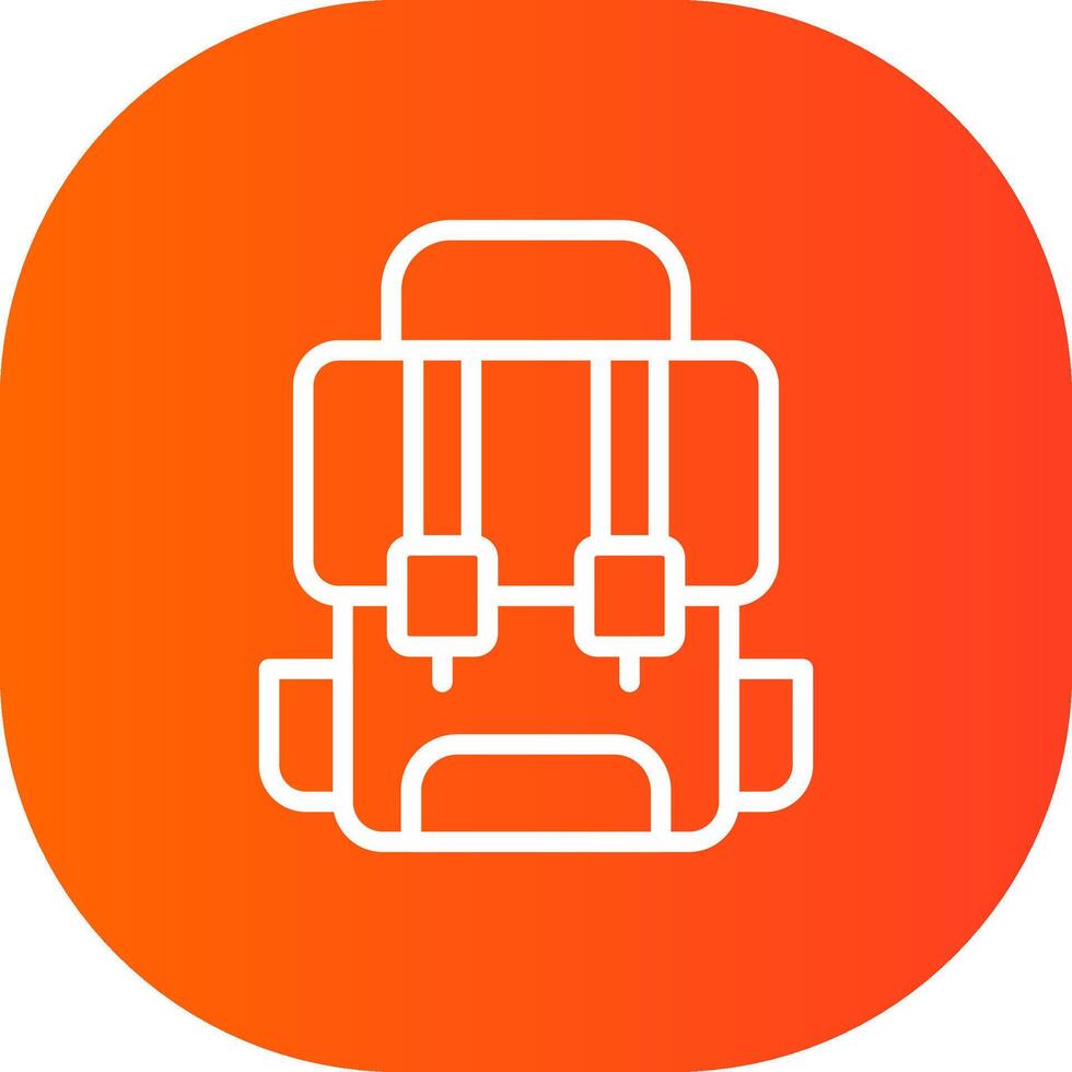 Rucksack kreatives Icon-Design vektor