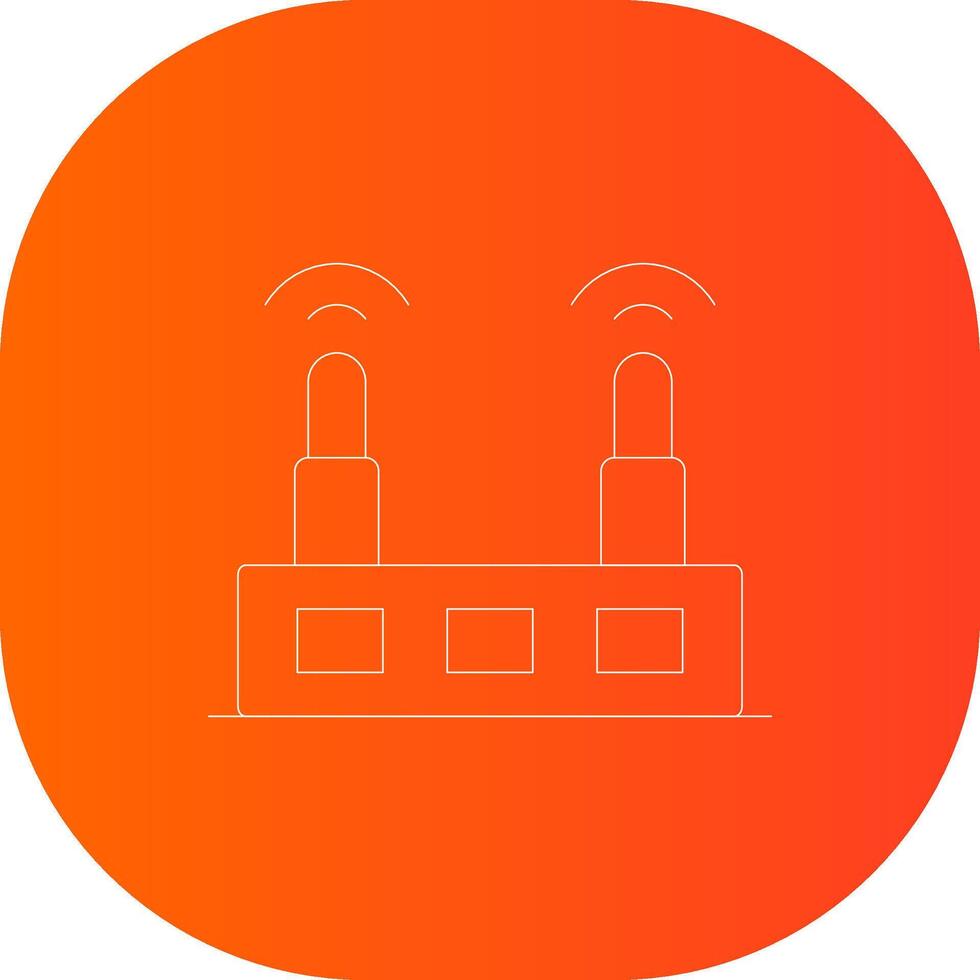 WLAN-Router kreatives Icon-Design vektor