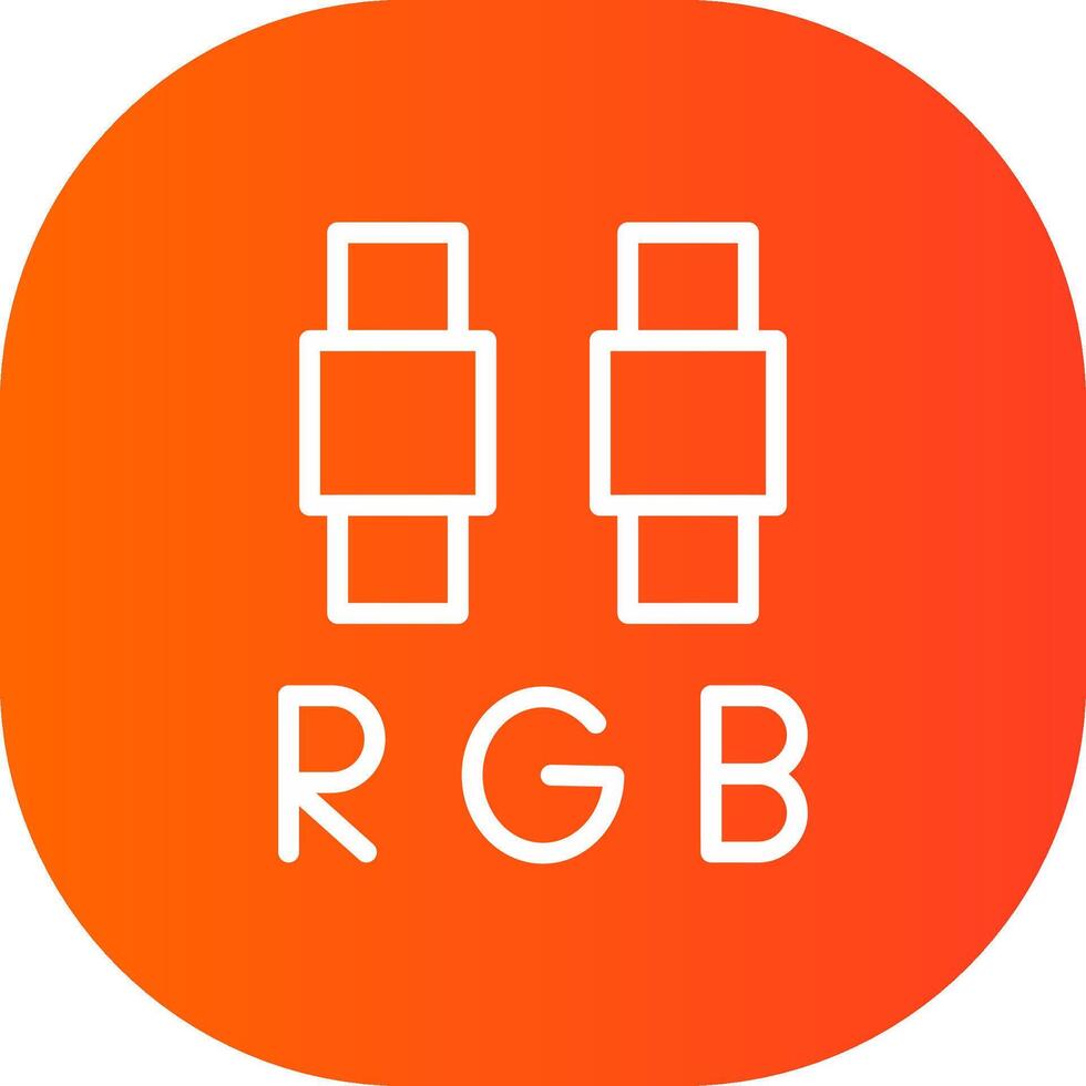 RGB-kreatives Icon-Design vektor