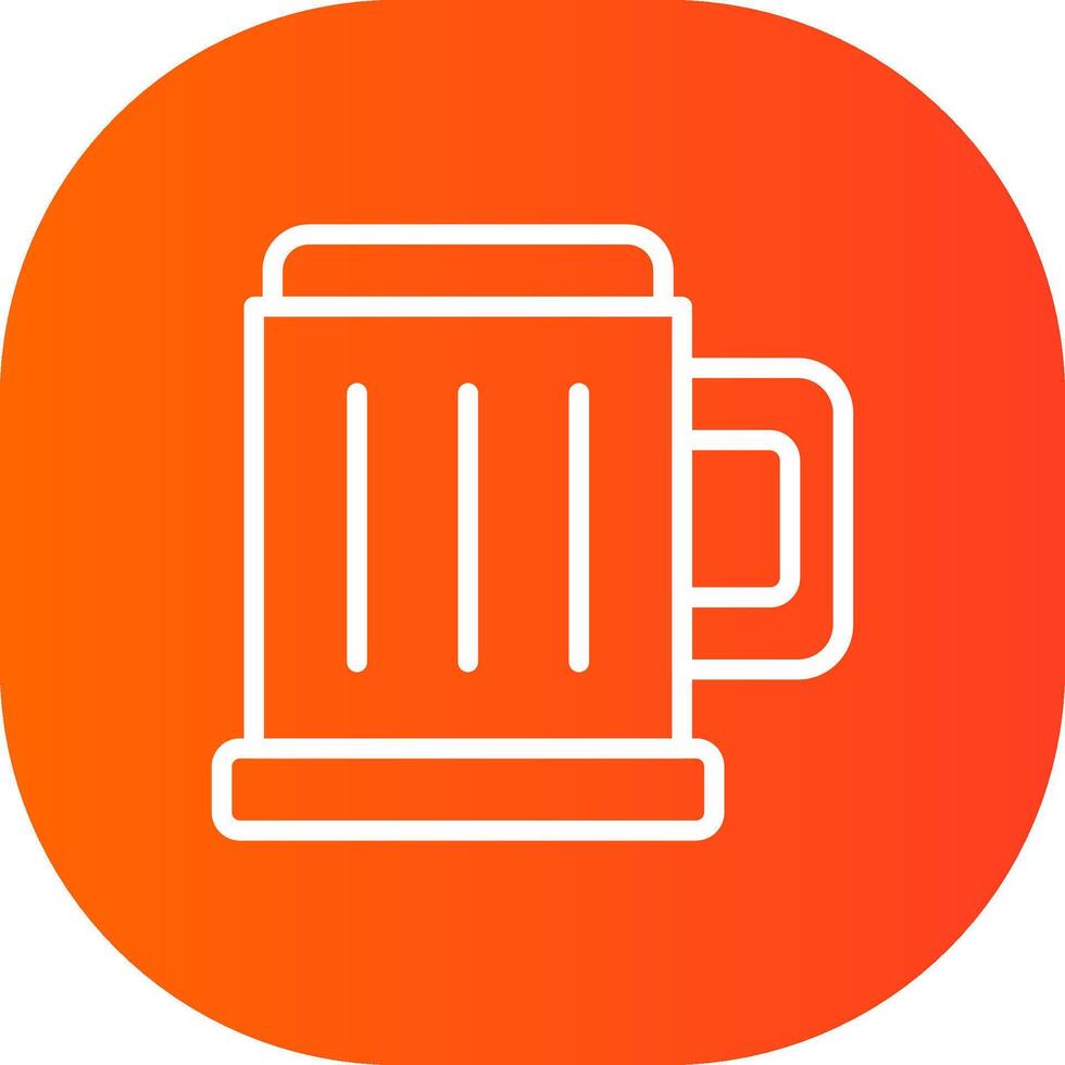 Pint Bier kreatives Icon-Design vektor