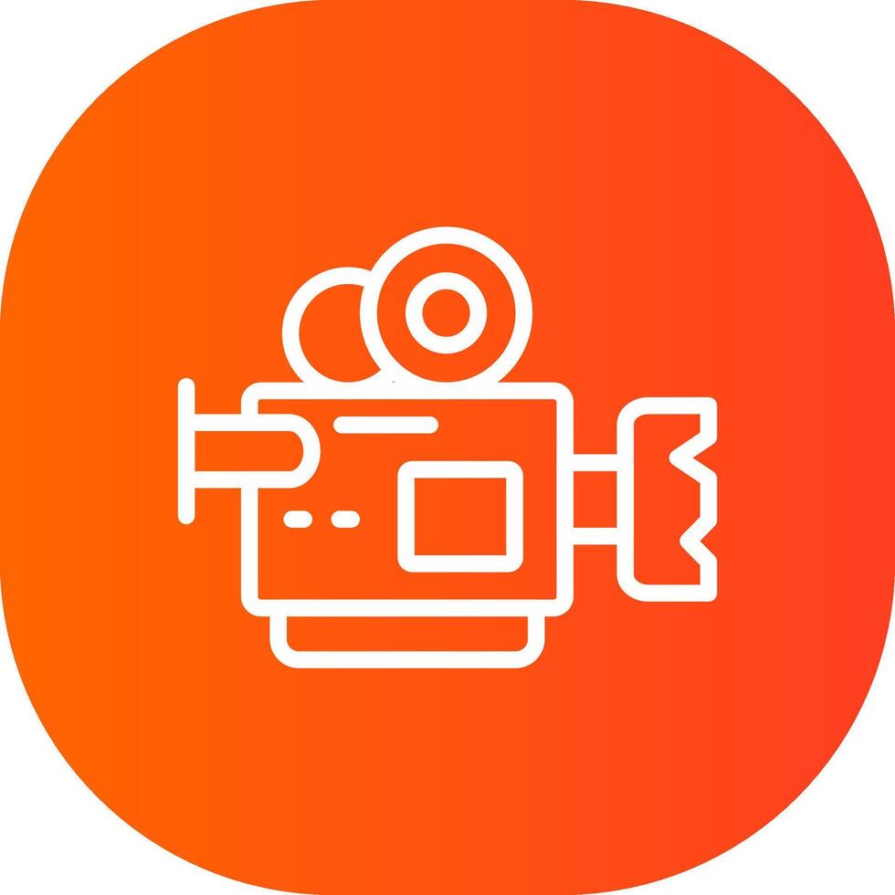 Videokamera kreatives Icon-Design vektor