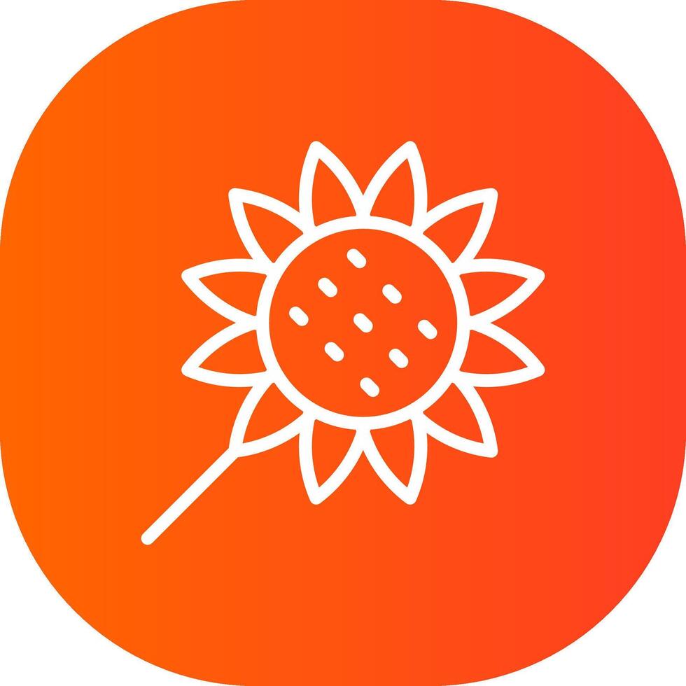 Sonnenblume kreatives Icon-Design vektor