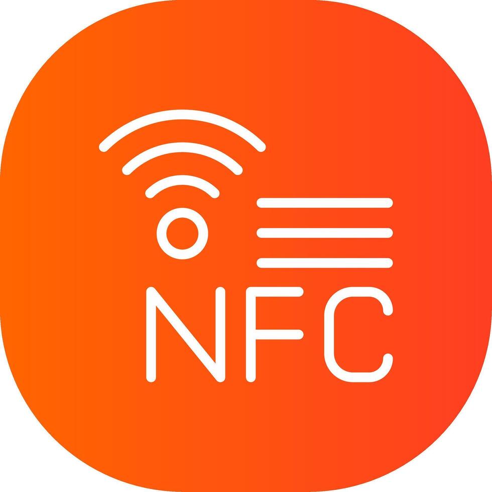 nfc kreativ ikon design vektor