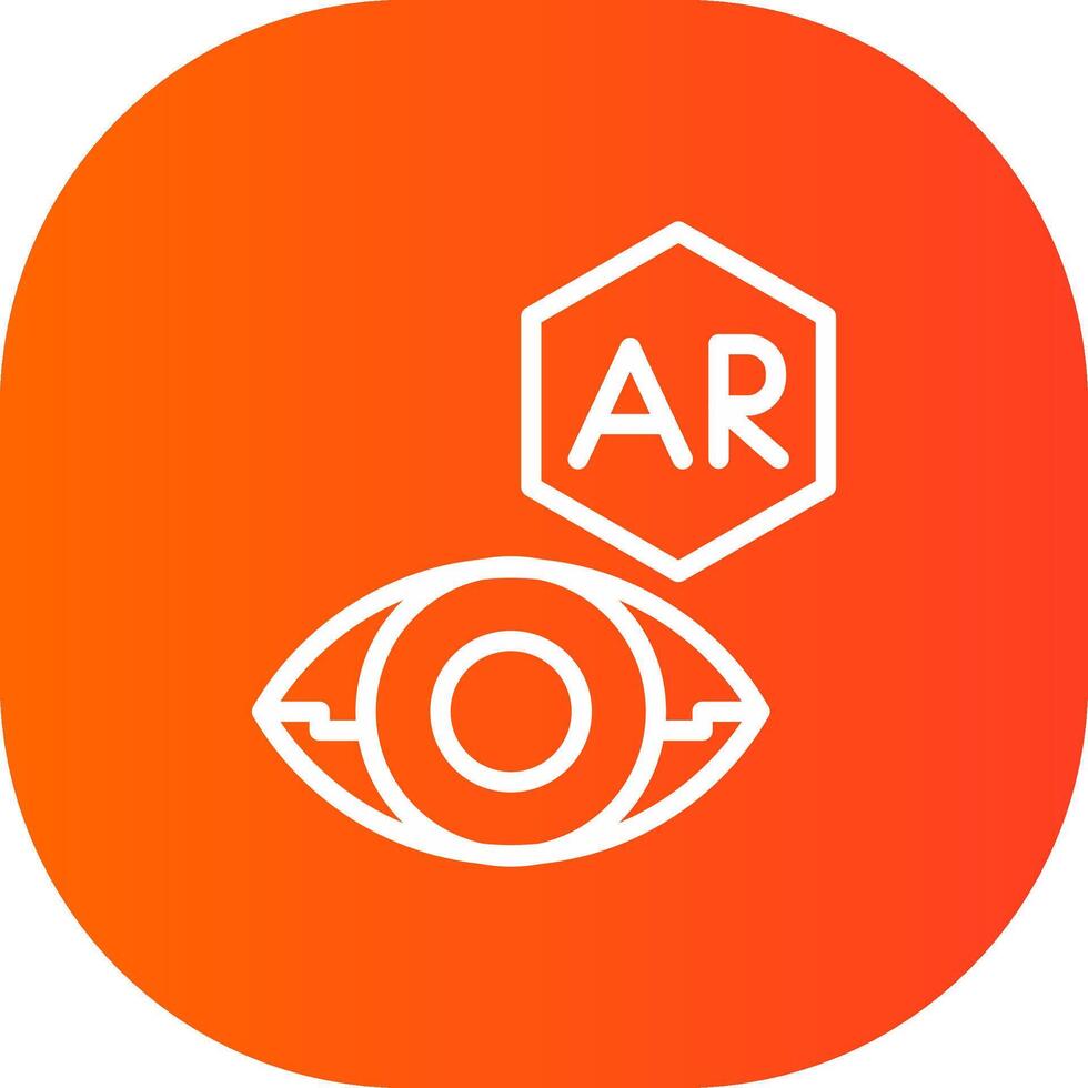 ar Kontakt Linse kreativ Symbol Design vektor