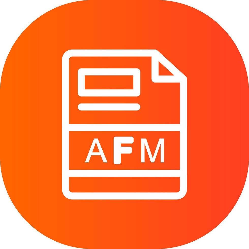 afm kreativ Symbol Design vektor