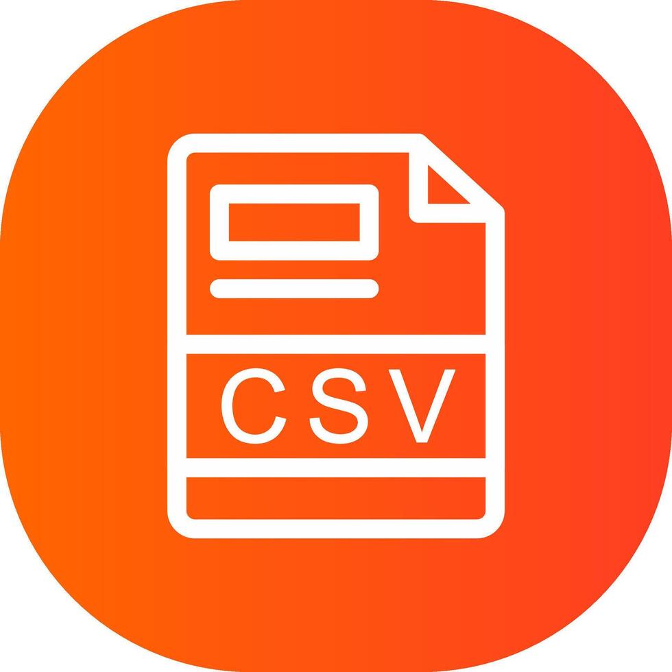 csv kreativ ikon design vektor