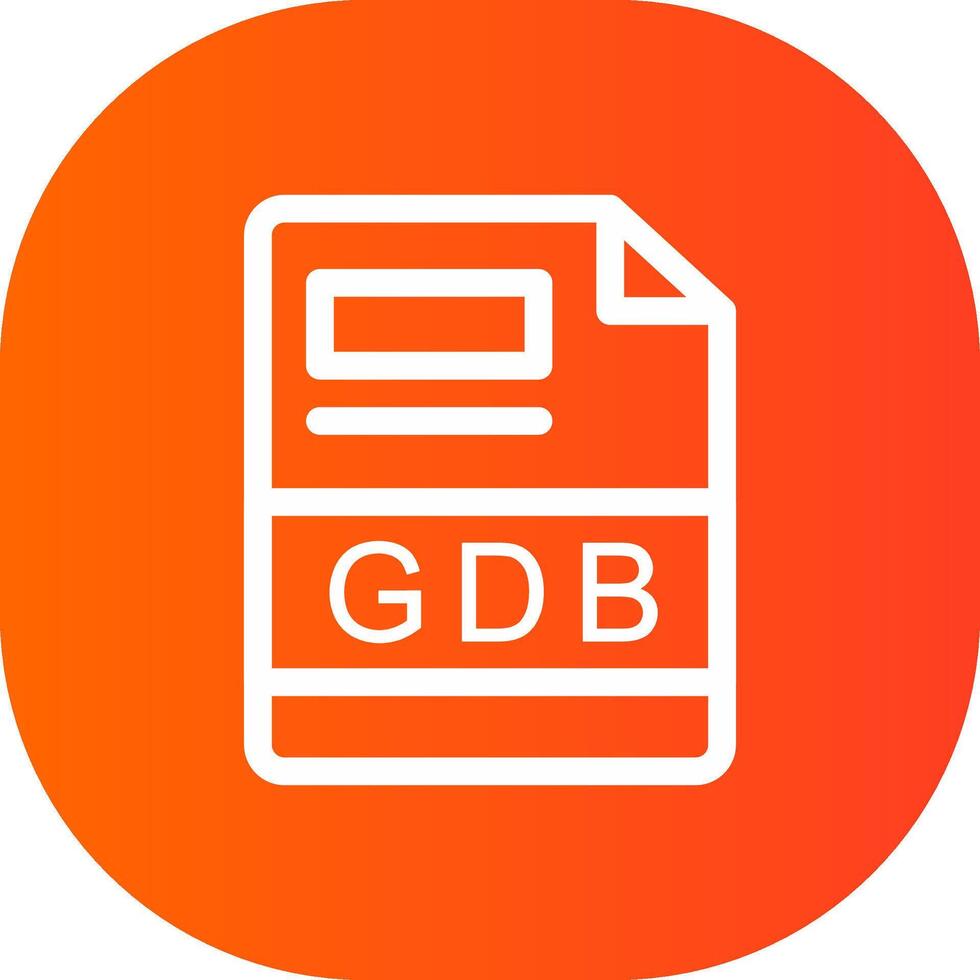 gdb kreativ Symbol Design vektor