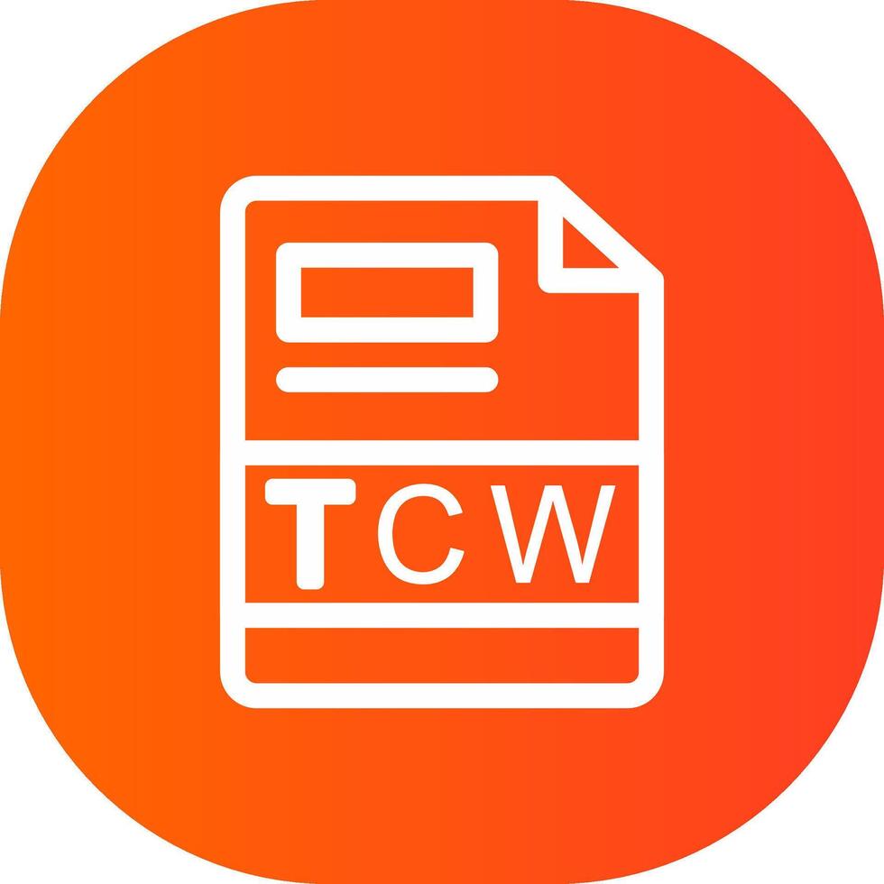 tcw kreativ ikon design vektor