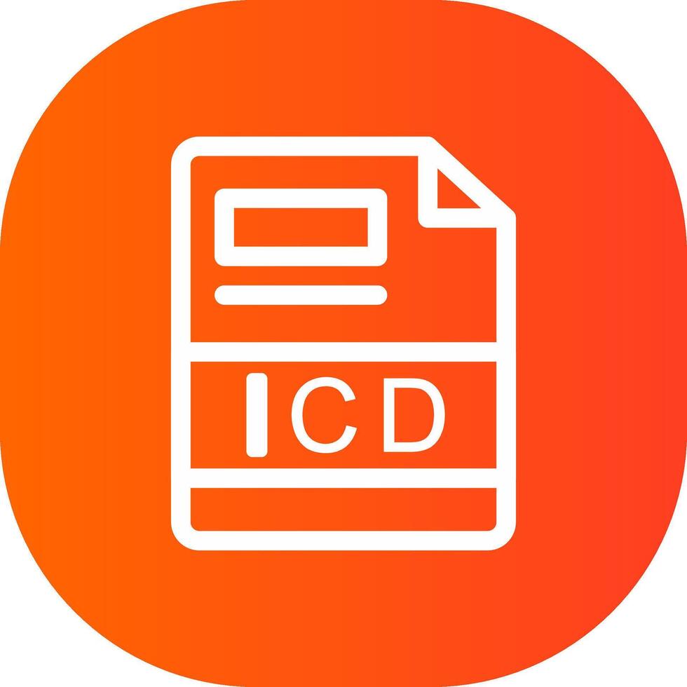 icd kreativ Symbol Design vektor