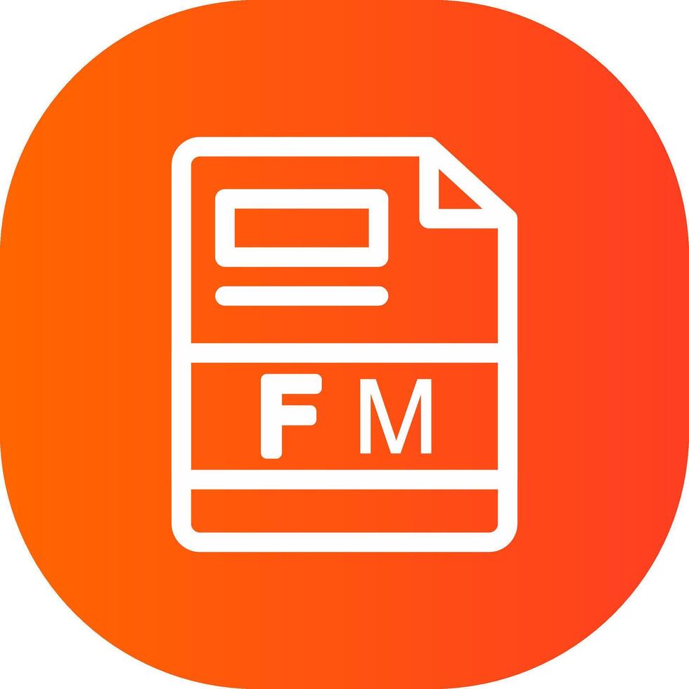 fm kreativ Symbol Design vektor