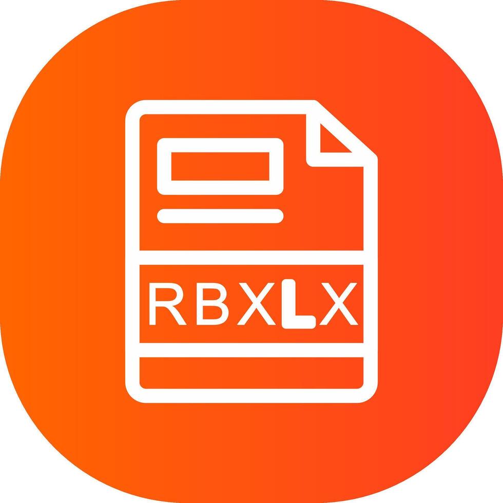 rbxlx kreativ Symbol Design vektor