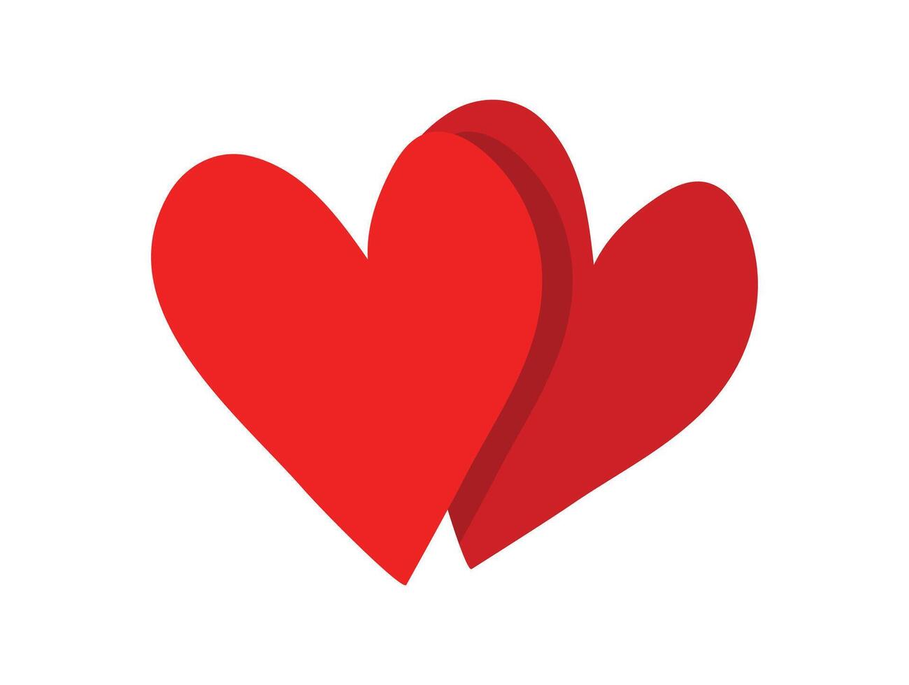 Herz Abbildungen Liebe Symbol Symbol isolieren Hintergrund vektor