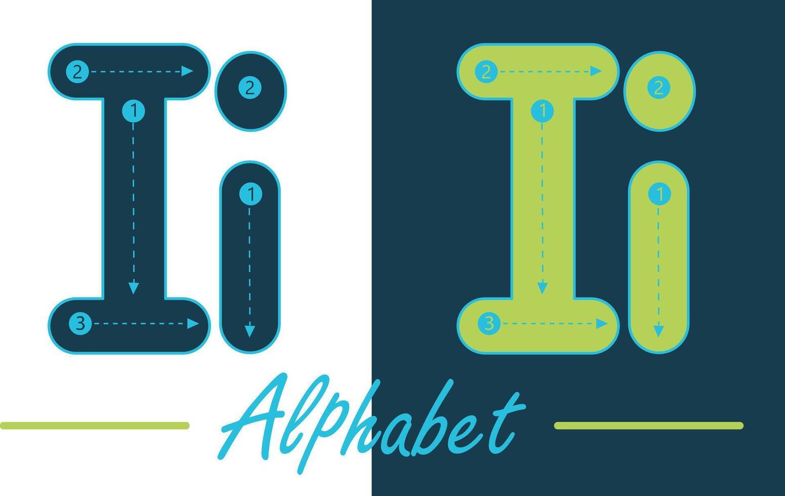 Alphabet Typoskript Englisch Brief Vektor Design