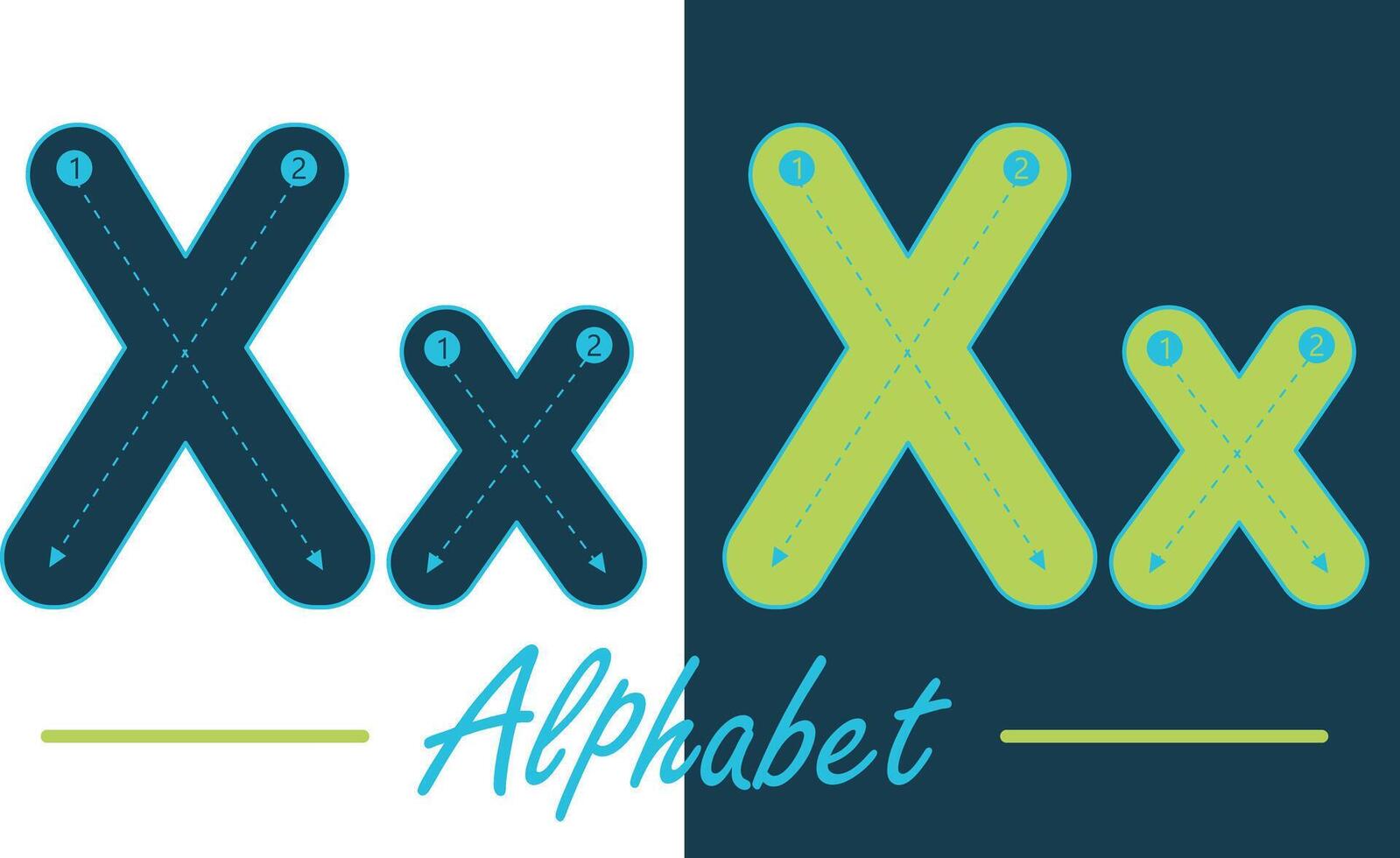 Alphabet Typoskript Englisch Brief Vektor Design