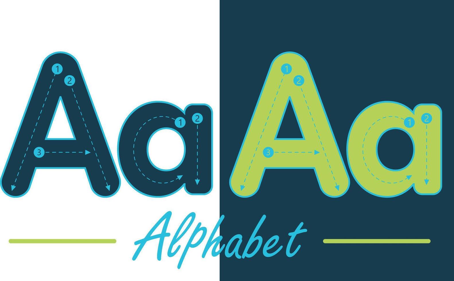 Alphabet Typoskript Englisch Brief Vektor Design