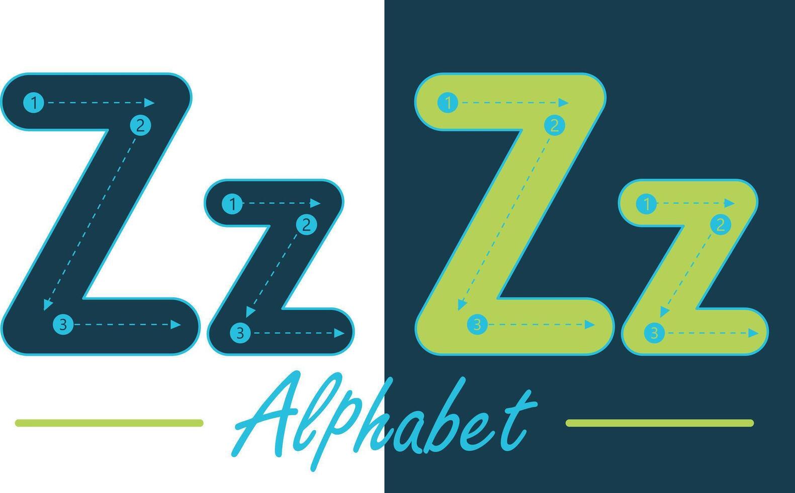 Alphabet Typoskript Englisch Brief Vektor Design
