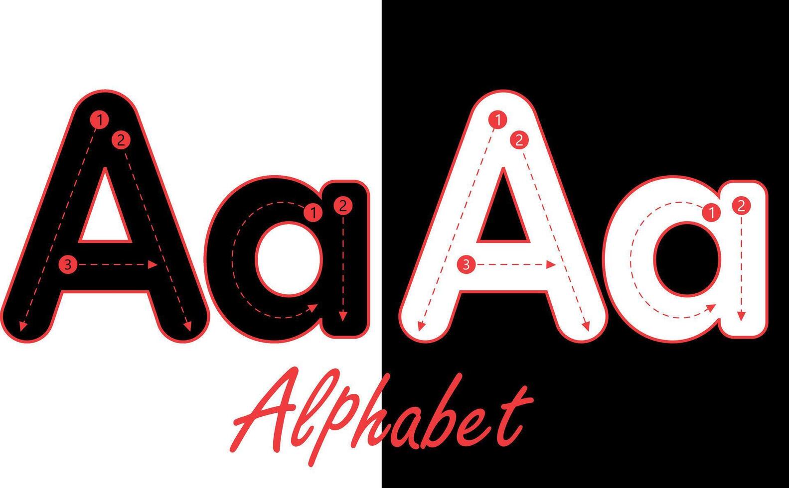 Alphabet Typoskript Englisch Brief Vektor Design