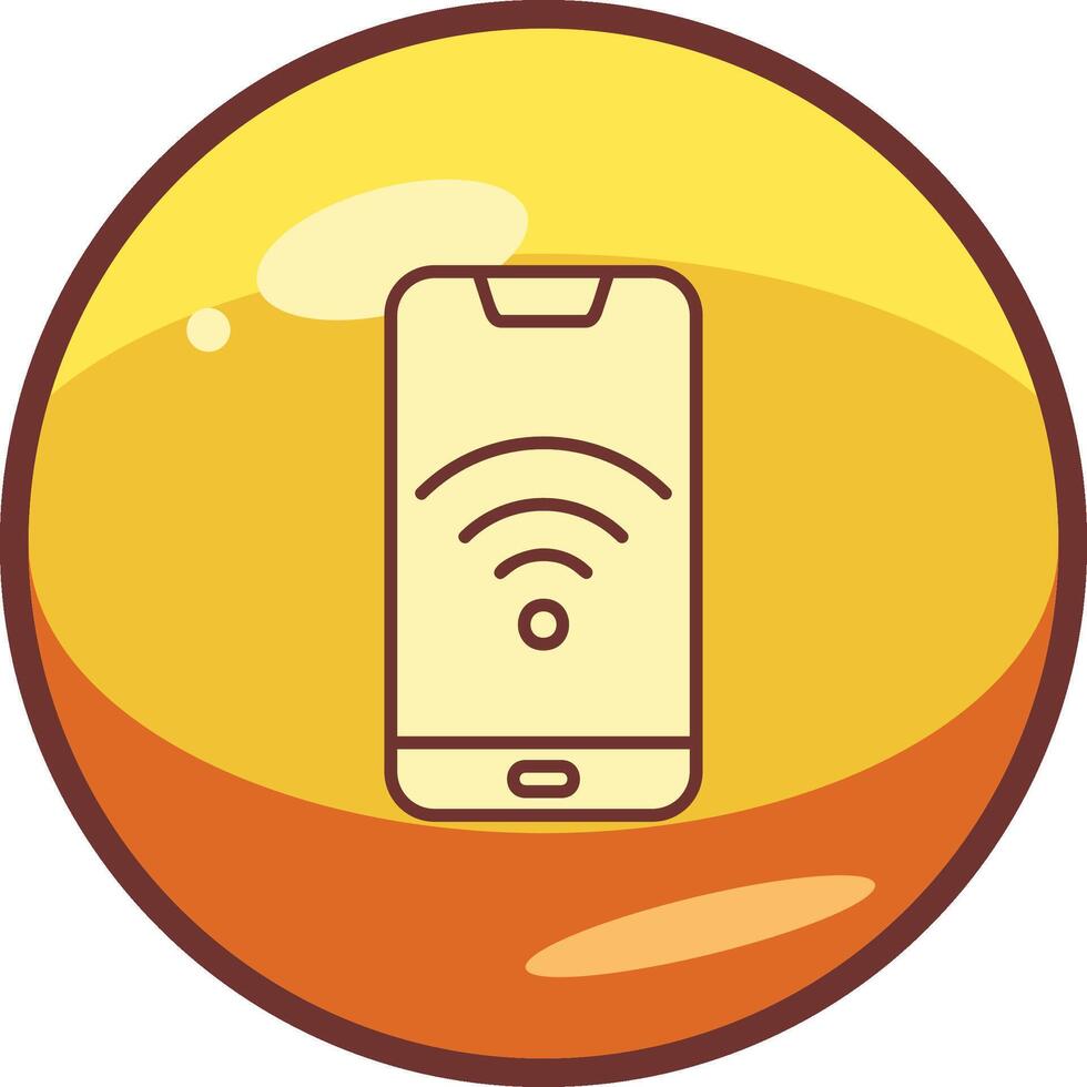 Smartphone W-lan Vektor Symbol