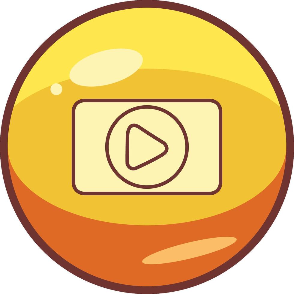 Video-Player-Vektorsymbol vektor