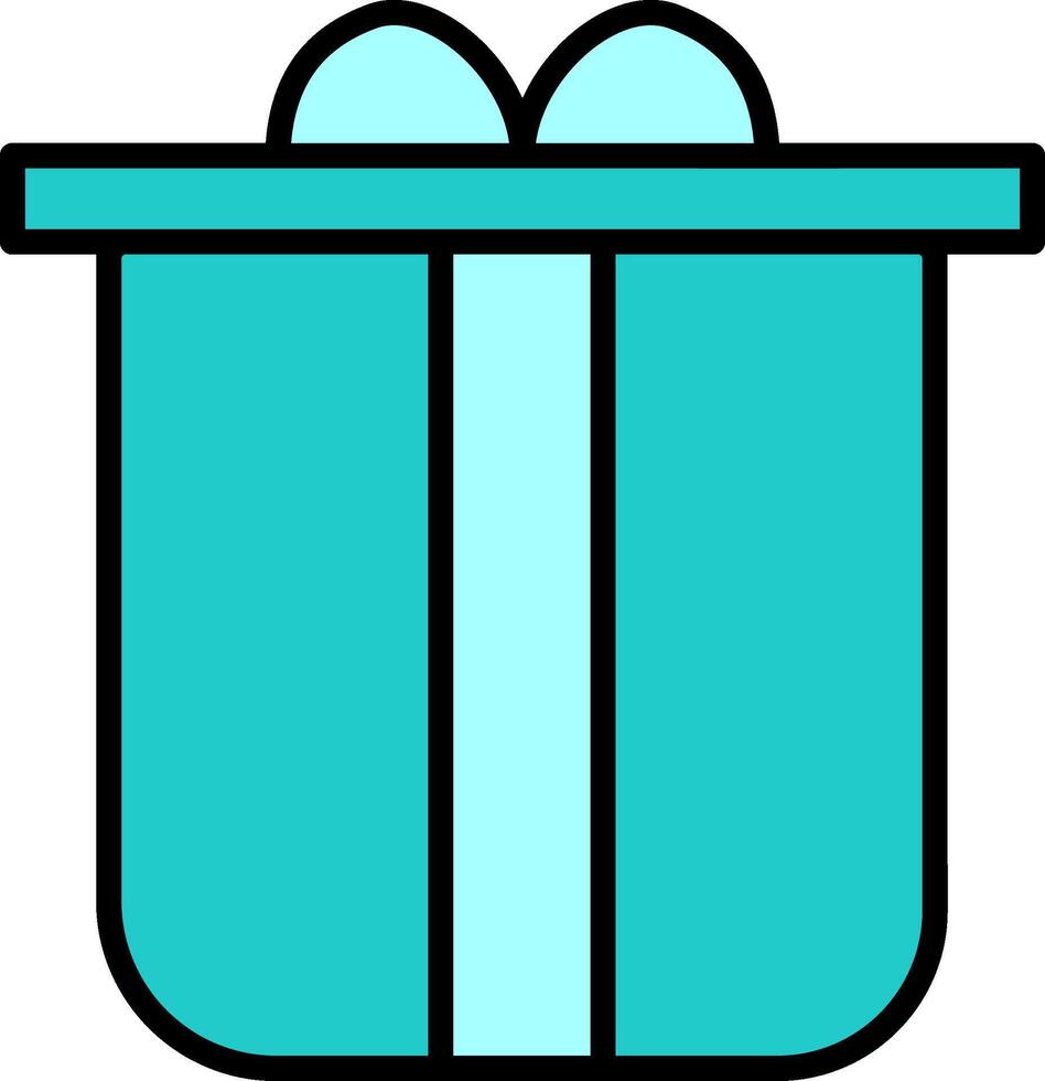 Geschenkbox-Vektorsymbol vektor