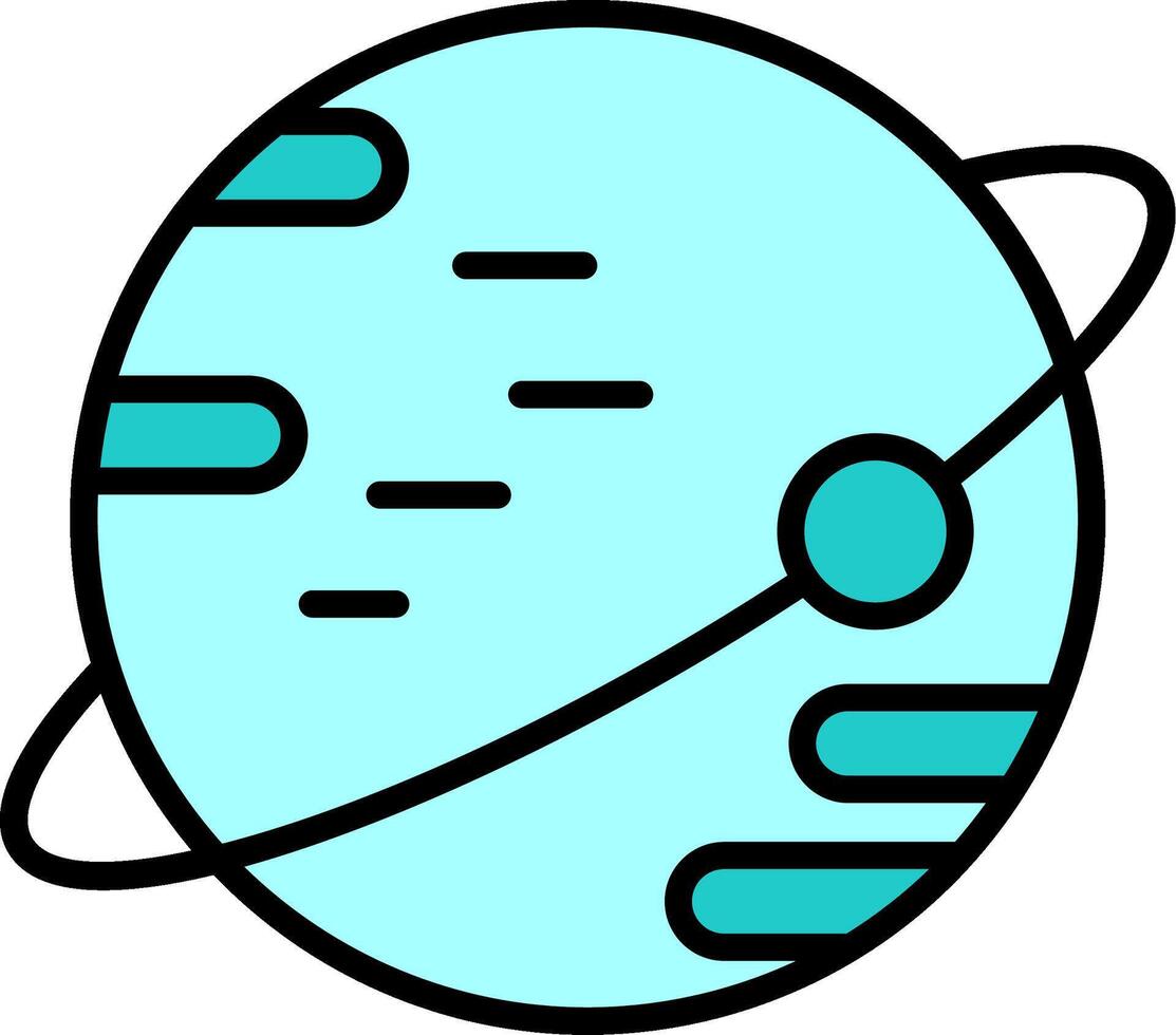 Planet-Vektor-Symbol vektor