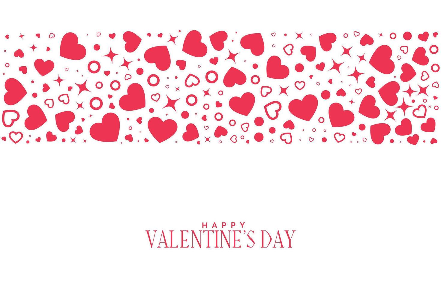 Herzen Muster Hintergrund zum Valentinsgrüße Tag vektor