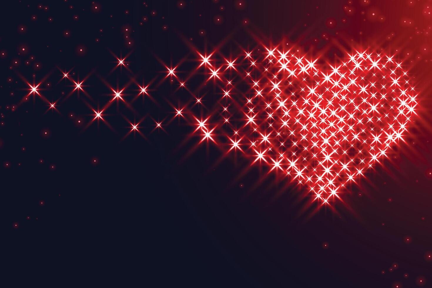hjärtan tillverkad med pärlar för valentines dag design vektor