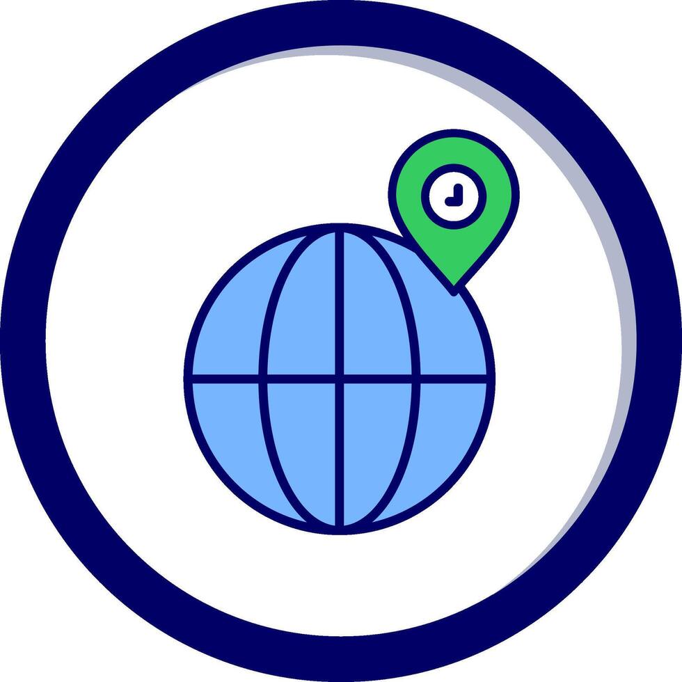 Globus-Standort-Vektor-Symbol vektor