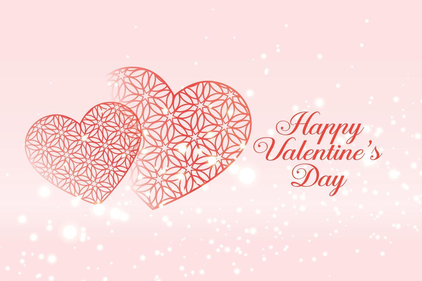 glücklich Valentinsgrüße Tag Feier Herzen Banner Design vektor