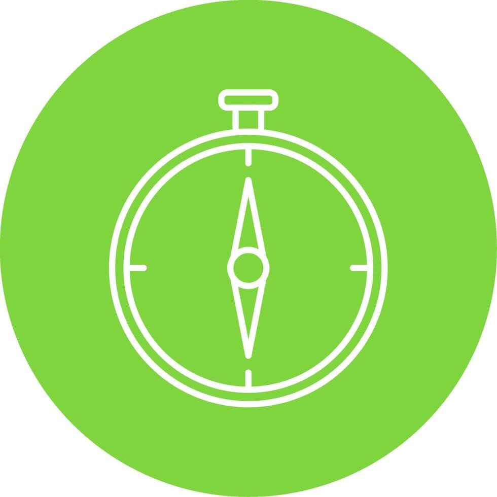 Kompass Linie Kreis Farbe Symbol vektor