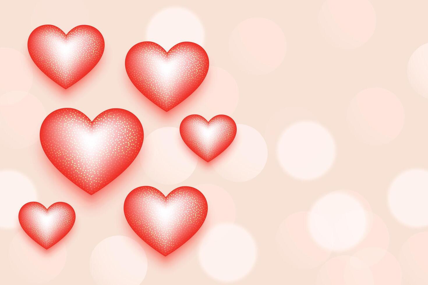 Süss Valentinsgrüße Tag Herzen Karte mit Text Raum vektor