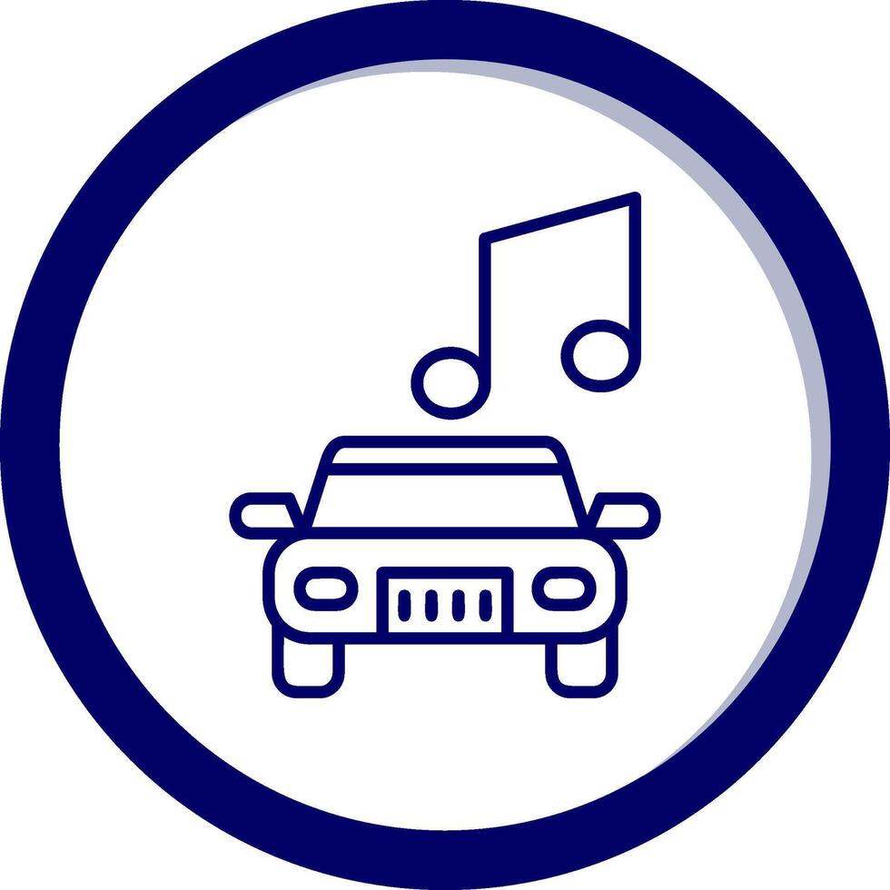 Auto Musik- Vektor Symbol