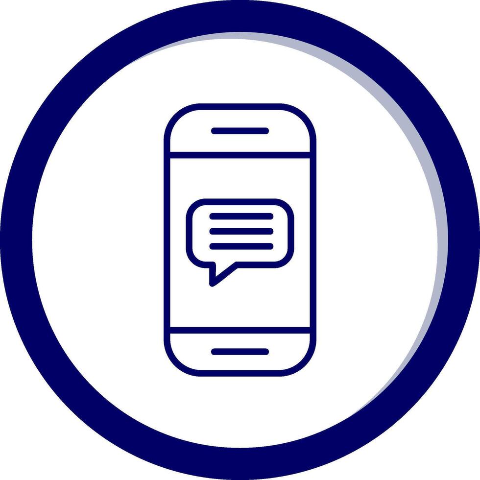 telefon meddelande vektor ikon