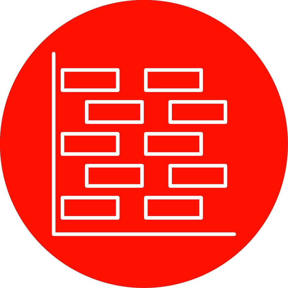 gantt Diagramm Linie Kreis Farbe Symbol vektor